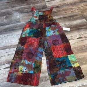 NWT Rhea Bohemian Patchwork Jumpsuit
